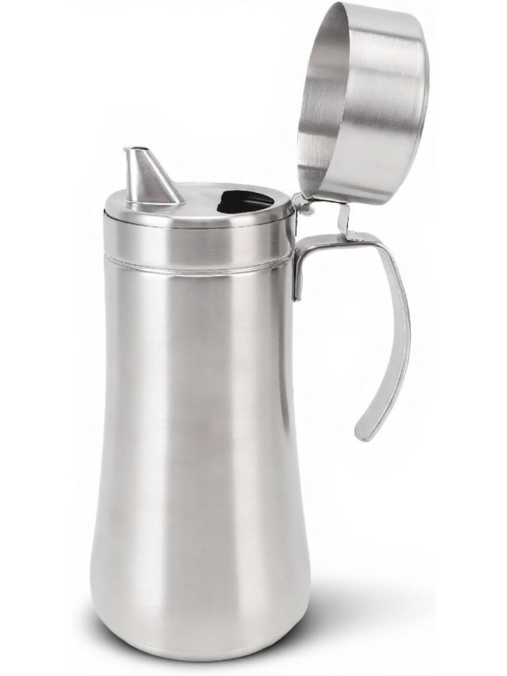 800ML Leakproof Stainless Steel Olive Oil Dispenser Bottle - Wide Mouth, Easy